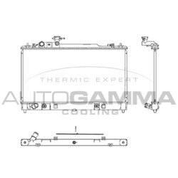 Chladič motora AUTOGAMMA 107645