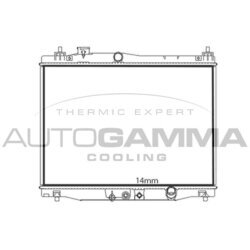 Chladič motora AUTOGAMMA 107843
