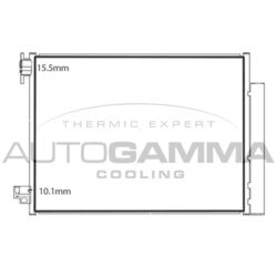 Kondenzátor klimatizácie AUTOGAMMA 107907