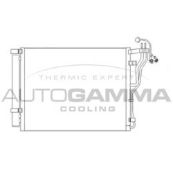 Kondenzátor klimatizácie AUTOGAMMA 110023