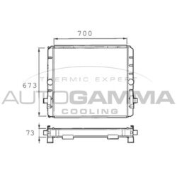 Chladič motora AUTOGAMMA 400130