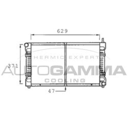 Chladič motora AUTOGAMMA 400482