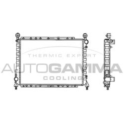 Chladič motora AUTOGAMMA 100012