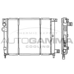 Chladič motora AUTOGAMMA 100154