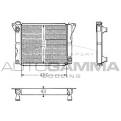 Chladič motora AUTOGAMMA 100237