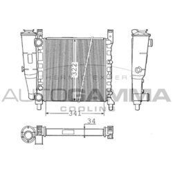 Chladič motora AUTOGAMMA 100312