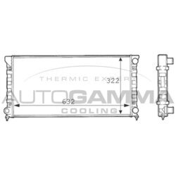 Chladič motora AUTOGAMMA 101072