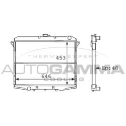 Chladič motora AUTOGAMMA 101128