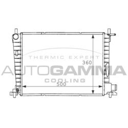 Chladič motora AUTOGAMMA 101199