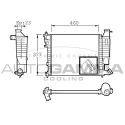 Chladič motora AUTOGAMMA 101310
