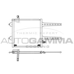 Kondenzátor klimatizácie AUTOGAMMA 101603