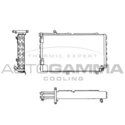 Kondenzátor klimatizácie AUTOGAMMA 102599