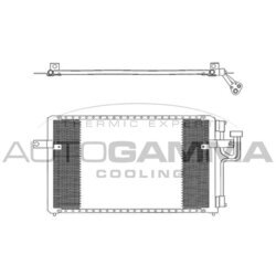 Kondenzátor klimatizácie AUTOGAMMA 102708