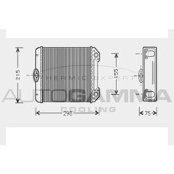 Výmenník tepla vnútorného kúrenia AUTOGAMMA 103263