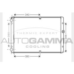 Chladič motora AUTOGAMMA 104624