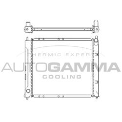 Chladič motora AUTOGAMMA 104853