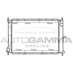 Chladič motora AUTOGAMMA 105263