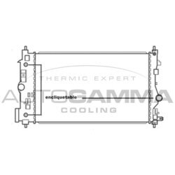 Chladič motora AUTOGAMMA 105668