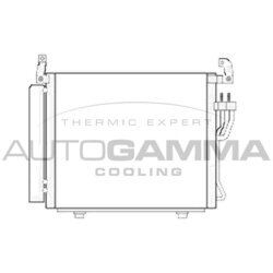 Kondenzátor klimatizácie AUTOGAMMA 105732