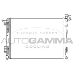 Chladič motora AUTOGAMMA 105795