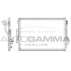 Kondenzátor klimatizácie AUTOGAMMA 105863
