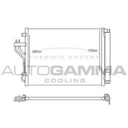 Kondenzátor klimatizácie AUTOGAMMA 107111