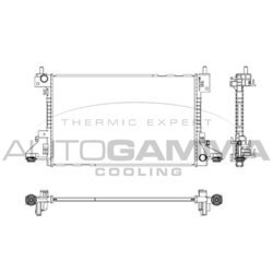 Chladič motora AUTOGAMMA 107328
