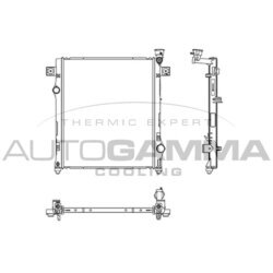Chladič motora AUTOGAMMA 107351