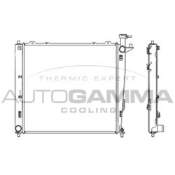 Chladič motora AUTOGAMMA 107383