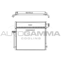 Kondenzátor klimatizácie AUTOGAMMA 107501