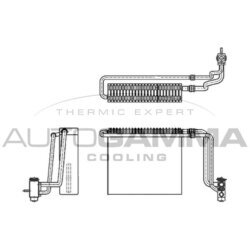 Výparník klimatizácie AUTOGAMMA 112023