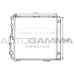 Chladič motora AUTOGAMMA 100558