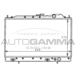 Chladič motora AUTOGAMMA 100586