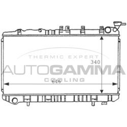 Chladič motora AUTOGAMMA 100630