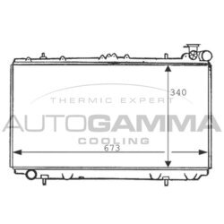 Chladič motora AUTOGAMMA 100634