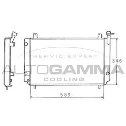 Chladič motora AUTOGAMMA 100641