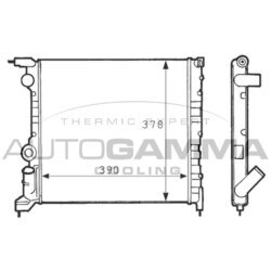 Chladič motora AUTOGAMMA 100850