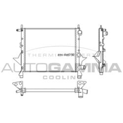 Chladič motora AUTOGAMMA 100916