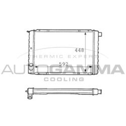 Chladič motora AUTOGAMMA 101098