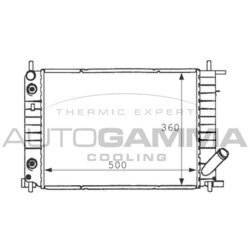 Chladič motora AUTOGAMMA 101196