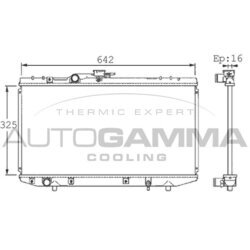 Chladič motora AUTOGAMMA 101353