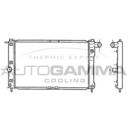 Chladič motora AUTOGAMMA 102581