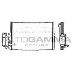 Kondenzátor klimatizácie AUTOGAMMA 102745