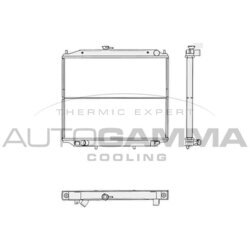 Chladič motora AUTOGAMMA 103825