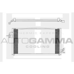 Kondenzátor klimatizácie AUTOGAMMA 104028