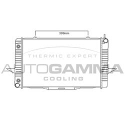 Chladič motora AUTOGAMMA 104165