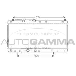 Chladič motora AUTOGAMMA 104258