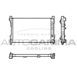 Chladič motora AUTOGAMMA 104288