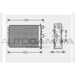 Výmenník tepla vnútorného kúrenia AUTOGAMMA 104429