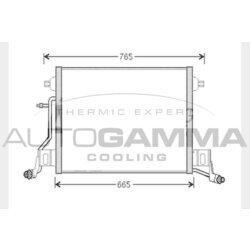 Kondenzátor klimatizácie AUTOGAMMA 104464